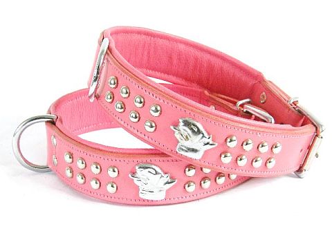 Pink dog collars